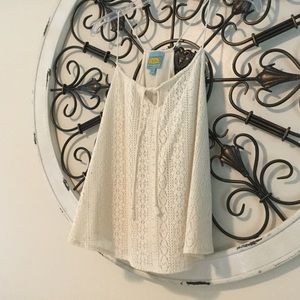 C & C California Cream Swing Crop Top